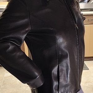 Viktor Sabo lambskin semi fitted, zippered jacket.